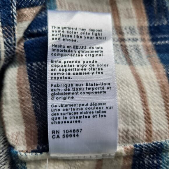 Adriano Goldschmied Smith Plaid Flannel Button Down Shirt Jacket Shacket Size S - Picture 10 of 10